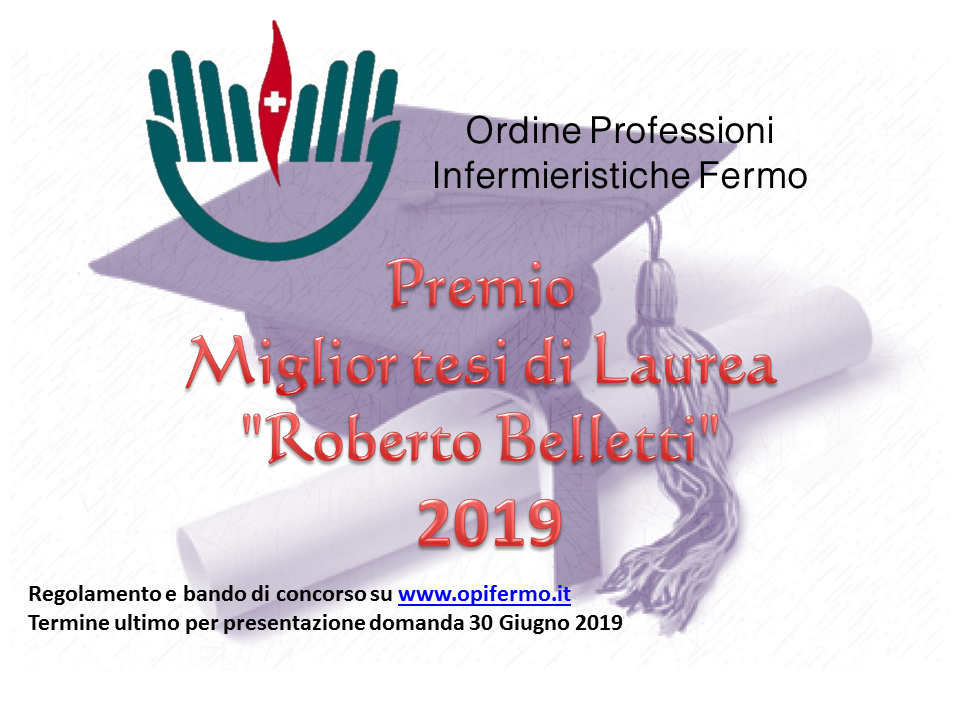 Bando miglior Tesi infermieristica 2019