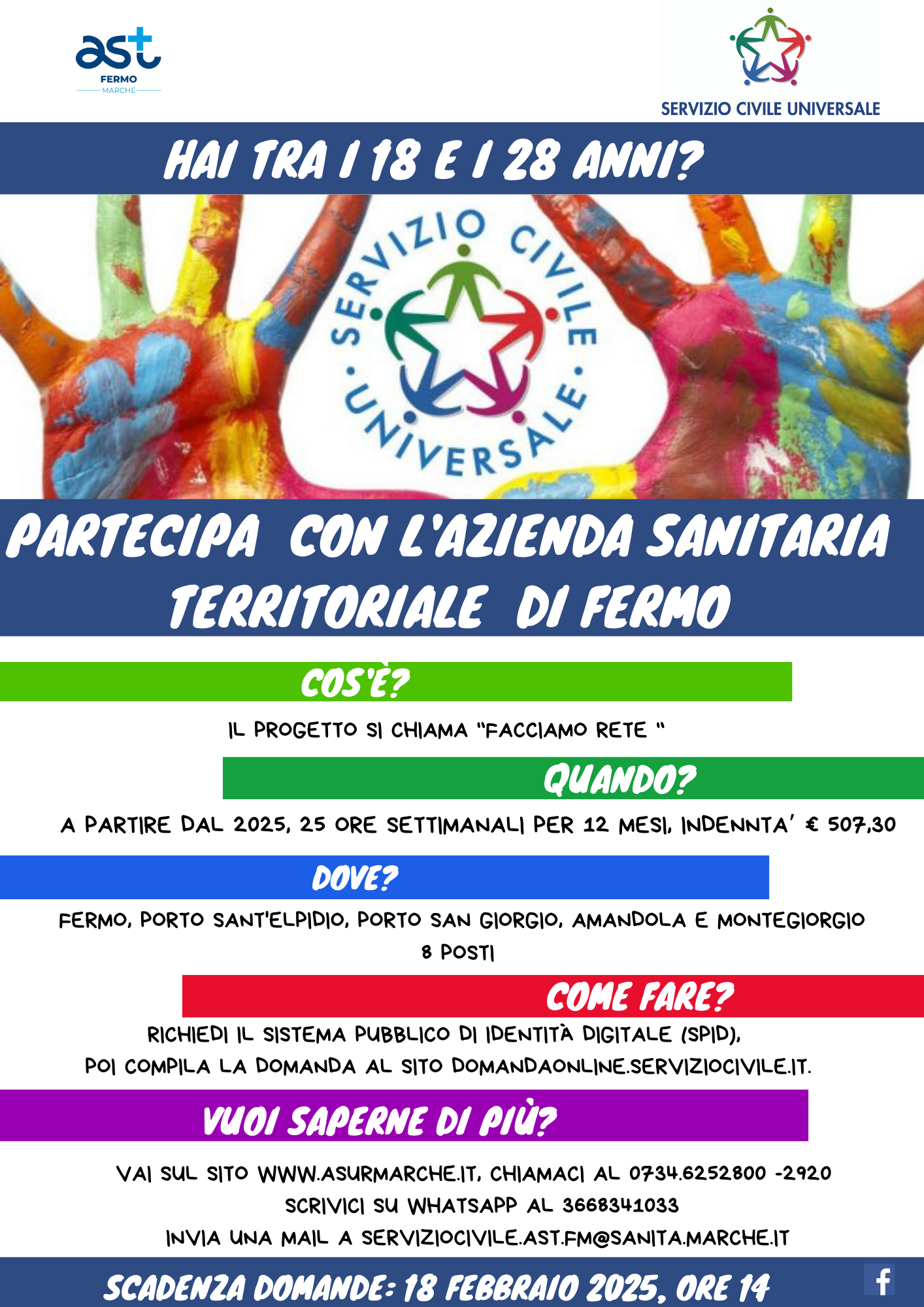 Bando Servizio Civile Fermo 2025