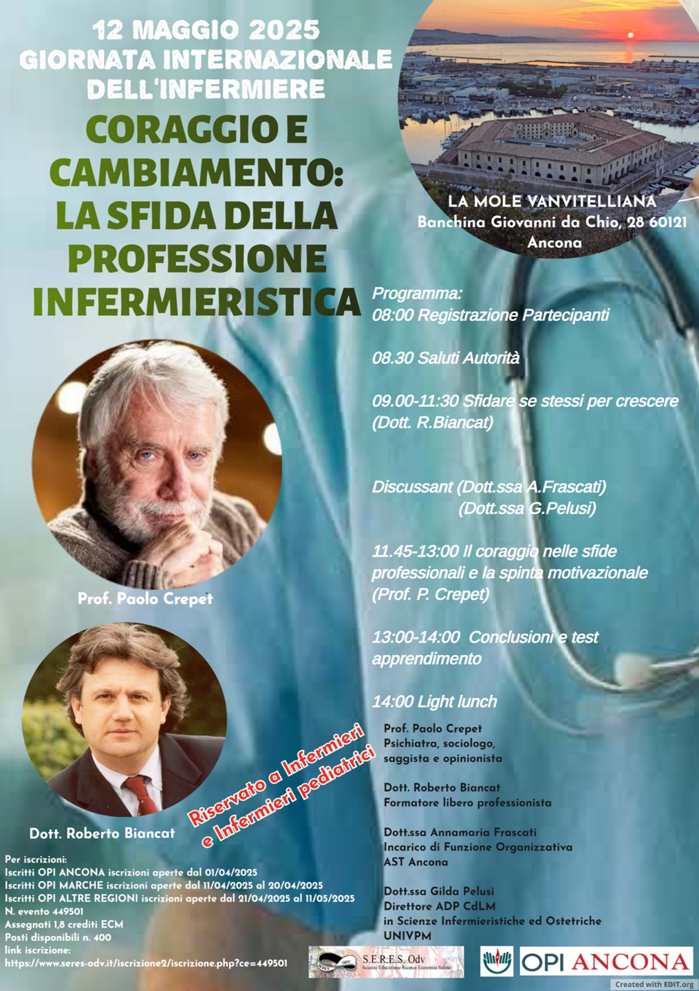 Evento 12 Maggio 2025 - CORAGGIO E CAMBIAMENTO: LA SFIDA DELLA PROFESSIONE INFERMIERISTICA